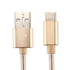 Knit Texture USB to USB-C / Type-C Data Sync Charging Cable, Cable Length: 2m, 3A Output – TPU