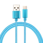 Knit Texture USB to USB-C / Type-C Data Sync Charging Cable, Cable Length: 2m, 3A Output – TPU