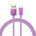 Knit Texture USB to USB-C / Type-C Data Sync Charging Cable, Cable Length: 2m, 3A Output – TPU