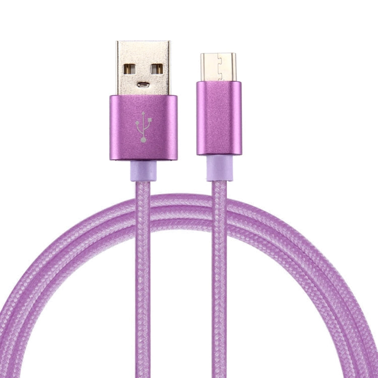 Knit Texture USB to USB-C / Type-C Data Sync Charging Cable, Cable Length: 2m, 3A Output – TPU