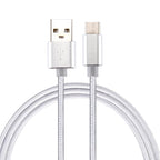 Knit Texture USB to USB-C / Type-C Data Sync Charging Cable, Cable Length: 2m, 3A Output – TPU