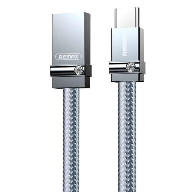 RC-091a 2.4A USB to USB-C / Type-C Golden Diamond Data Sync Charging Cable, Cable Length: 1m, RC-091a – Fast Charging