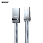 RC-091a 2.4A USB to USB-C / Type-C Golden Diamond Data Sync Charging Cable, Cable Length: 1m, RC-091a – Fast Charging