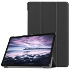 Custer Texture Horizontal Flip PU Leather Case for Galaxy Tab A 10.5 / T595 & T590, with Three-folding Holder & Sleep / Wake-up Function, For Galaxy Tab A 10.5 For Galaxy Tab A 10.5 Black