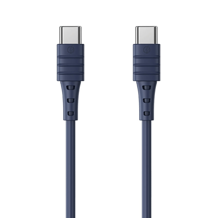 RC-068 PD 65W Type-C / USB-C to Type-C / USB-C High Elastic TPE Fast Charging Data Cable, Length: 1m, Type-C to Type-C – Fast Charging, TPU