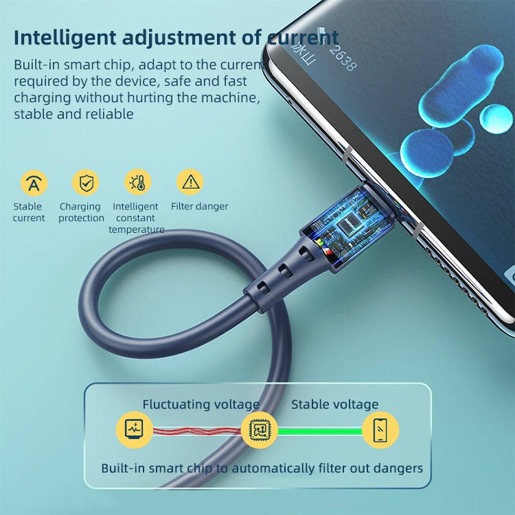 RC-068 PD 65W Type-C / USB-C to Type-C / USB-C High Elastic TPE Fast Charging Data Cable, Length: 1m, Type-C to Type-C – Fast Charging, TPU