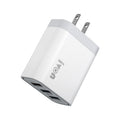 IVON AD37 5A QC 3.0 Three USB Port Travel Charger, US Plug, AD37 – Fast Charging, TPU
