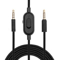 ZS0159 For Logitech G433 / G233 / G Pro / G Pro X 3.5mm Male to Male Gaming Headset Audio Cable with Wire-controlled, Cable Length: 2m – TPU Black