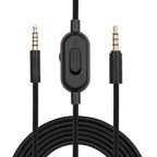 ZS0159 For Logitech G433 / G233 / G Pro / G Pro X 3.5mm Male to Male Gaming Headset Audio Cable with Wire-controlled, Cable Length: 2m – TPU Black