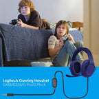 ZS0159 For Logitech G433 / G233 / G Pro / G Pro X 3.5mm Male to Male Gaming Headset Audio Cable with Wire-controlled, Cable Length: 2m – TPU
