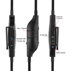 ZS0195 For Logitech G633 / G635 / G933 / G935 3.5mm Gaming Headset Audio Cable, Cable Length: 1.5m – Durable Build, Easy to Use, For Logitech G633 1.5m
