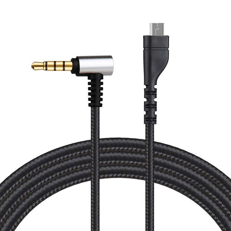 ZS0135 For SteelSeries Arctis 3 / 5 / 7 Earphone Audio Cable, Cable Length: 2m, Audio Cable Black, Audio Cable Silver – Durable Build, Easy to Use Audio Cable Silver Silver
