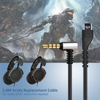 ZS0135 2 in 1 For SteelSeries Arctis 3 / 5 / 7 Earphone Audio Cable + Earphone Adapter Cable Set, Audio Cable + Adapter Cable – Durable Build, Easy to Use