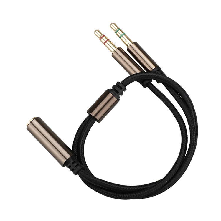 ZS0135 For SteelSeries Arctis 3 / 5 / 7 3.5mm Female to Dual 3.5mm Male Earphone Adapter Cable, Cable Length: 30cm, Adapter Cable – Durable Build, Easy to Use