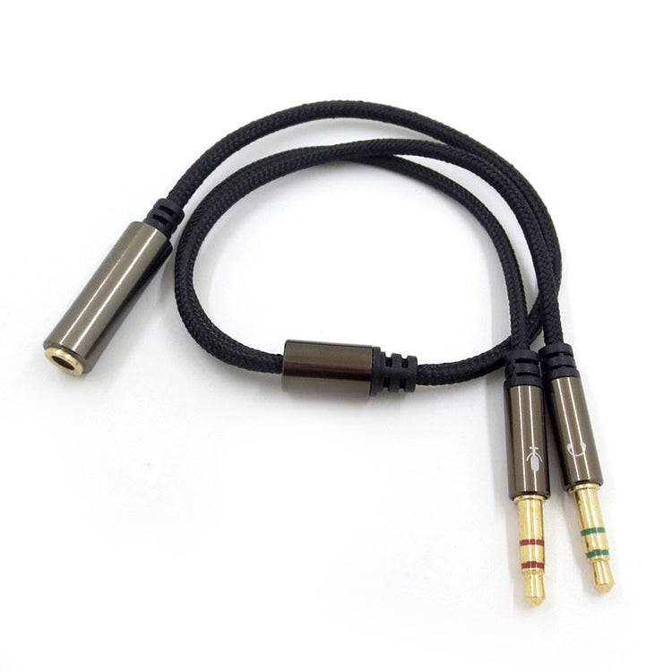 ZS0135 For SteelSeries Arctis 3 / 5 / 7 3.5mm Female to Dual 3.5mm Male Earphone Adapter Cable, Cable Length: 30cm, Adapter Cable – Durable Build, Easy to Use