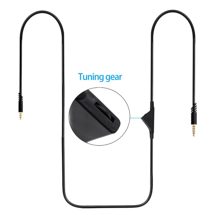 ZS0175 For Logitech Astro A10 / A40 / A30 3.5mm Male to Male Volume Adjustable Earphone Audio Cable, Cable Length: 2m – Durable Build, Easy to Use, For Logitech Astro A10 2m