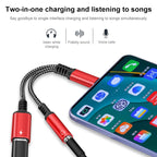 2 in 1 USB-C / Type-C Male to PD 60W USB-C / Type-C Charging + 3.5mm Audio Female Earphone Adapter – Durable Build, Easy to Use