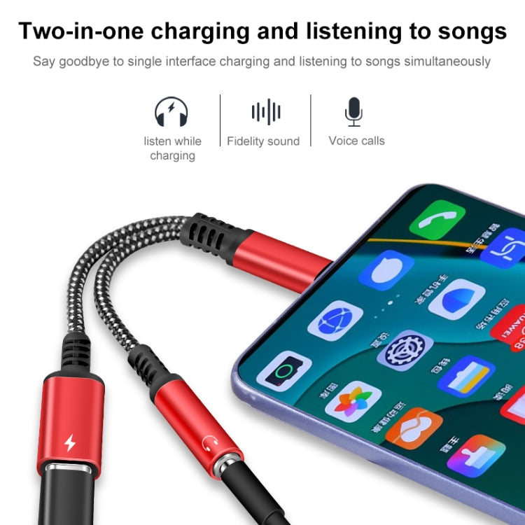 2 in 1 USB-C / Type-C Male to PD 60W USB-C / Type-C Charging + 3.5mm Audio Female Earphone Adapter – Durable Build, Easy to Use