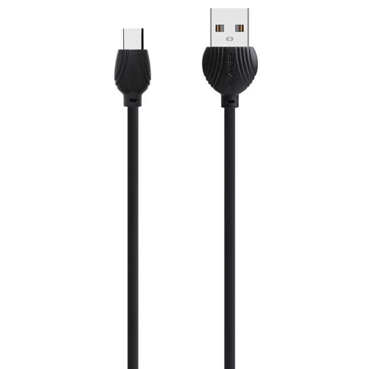 awei CL-62 2 in 1 2.5A USB-C / Type-C Charging + Transmission Aluminum Alloy Double-sided Insertion Data Cable, Length: 1m – Aluminum Alloy, TPU