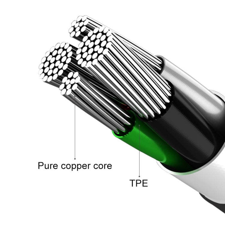 awei CL-61 2 in 1 2.5A Micro USB Charging + Transmission Aluminum Alloy Braided Data Cable, Length: 1m – Aluminum Alloy, TPU