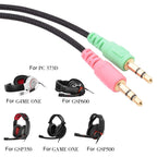 ZS0076 PC Version Gaming Headphone Cable for Sennheiser PC 373D GSP350 GSP500 GSP600 G4ME ONE GAME ZERO, PC Version – Durable Build, Easy to Use