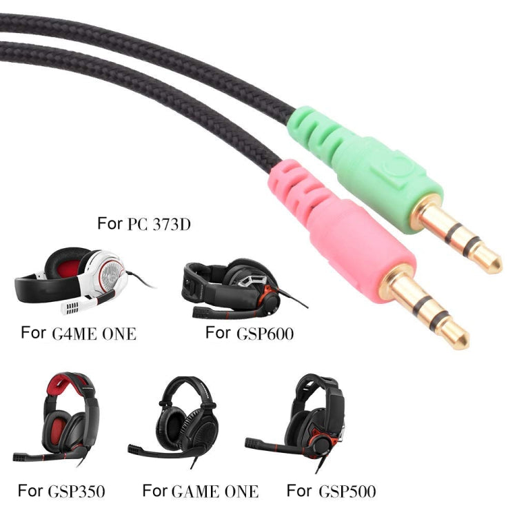 ZS0076 PC Version Gaming Headphone Cable for Sennheiser PC 373D GSP350 GSP500 GSP600 G4ME ONE GAME ZERO, PC Version – Durable Build, Easy to Use