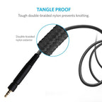 ZS0076 Mobile Version Gaming Headphone Cable for Sennheiser PC 373D GSP350 GSP500 GSP600 G4ME ONE GAME ZERO, Mobile Version – Durable Build, Easy to Use