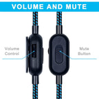 ZS0162 Wired Control Version Gaming Headset Audio Cable for Logitech Astro A10 A40 A30, Wired Control Version – Durable Build, Easy to Use