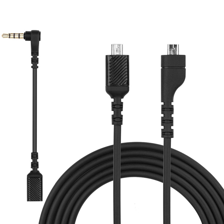 ZS0167 Sound Card Connecting Cable + Adapter Cable for Steelseries Arctis 3 5 7 Headphones, Sound Card Cable + Adapter Cable – Durable Build, Easy to Use Sound Card Cable + Adapter Cable