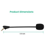 ZS0201 Computer Headset Replacement Microphone for HyperX Cloud Alpha S – Durable Build, Easy to Use