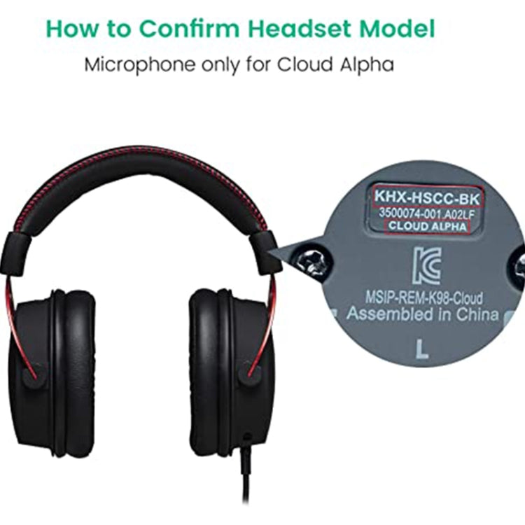 ZS0201 Computer Headset Replacement Microphone for HyperX Cloud Alpha S – Durable Build, Easy to Use