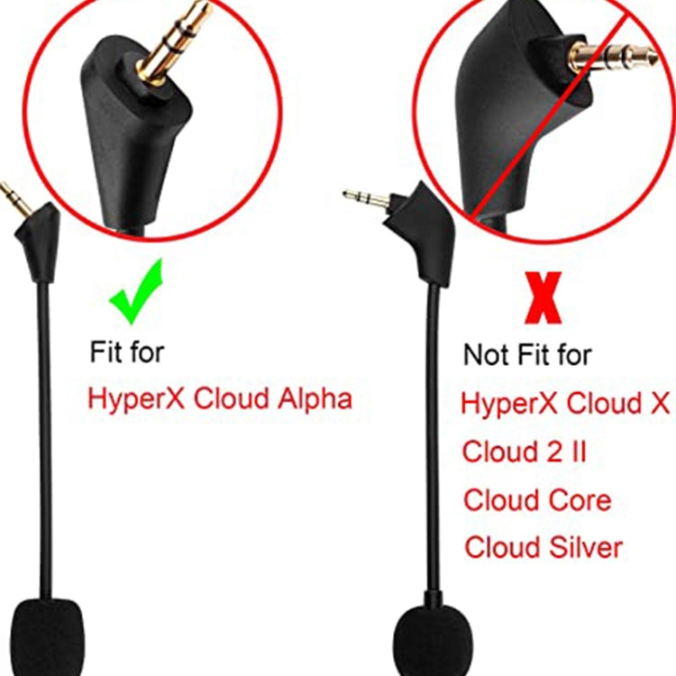 ZS0201 Computer Headset Replacement Microphone for HyperX Cloud Alpha S – Durable Build, Easy to Use