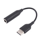 Type-C Male to 3.5mm Female Earphone Adapter Audio Adapter – Durable Build, Easy to Use Black