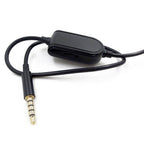 ZS0086 Volume Control Version Gaming Headphone Audio Cable for Logitech Astro A10 A40 A30, Volume Control Version – Durable Build, Easy to Use
