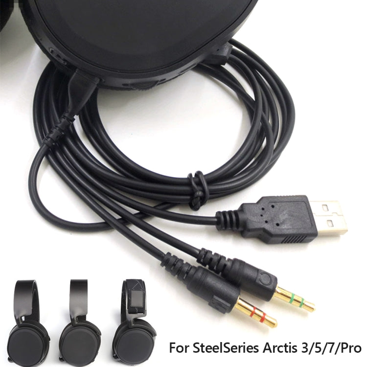ZS0224 3-Prong Headphone Audio Cable for SteelSeries Arctis 3 / 5 / 7 / Pro, ZS0224 – Durable Build, Easy to Use