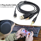 ZS0224 3-Prong Headphone Audio Cable for SteelSeries Arctis 3 / 5 / 7 / Pro, ZS0224 – Durable Build, Easy to Use