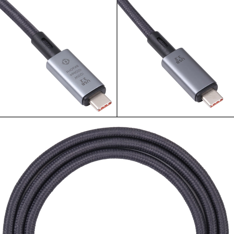 10Gbps 8K USB-C/Type-C to USB-C/Type-C Video Cable Compatible with USB 3.2, Length: 1m, 10Gbps Type-C to Type-C – Data Transmission