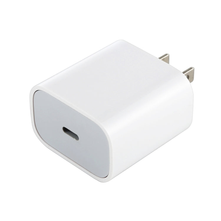 20W Type-C / USB-C PD Fast Charging Power Adapter, US Plug, 20W 0.5A US Plug, 20W EU Plug – Fast Charging, TPU
