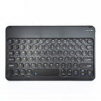 X3 10 inch Universal Tablet Round Keycap Wireless Bluetooth Keyboard, X3 – Bluetooth
