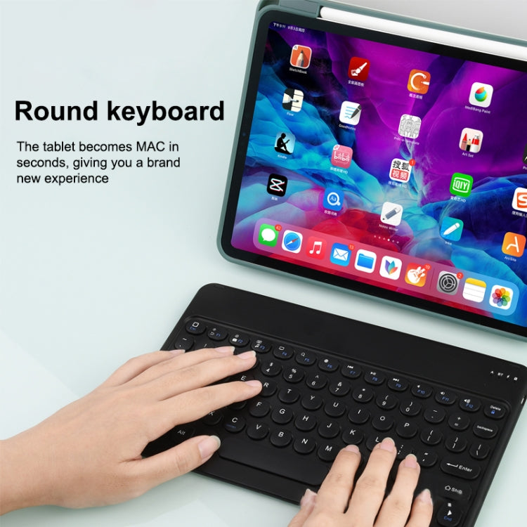 X3 10 inch Universal Tablet Round Keycap Wireless Bluetooth Keyboard, X3 – Bluetooth