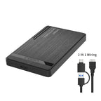 Onten UHD1 12.5 inch External Hard Drive Disk Case with 2 in 1Cable – Durable Build, Easy to Use
