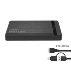 Onten UHD1 12.5 inch External Hard Drive Disk Case with 2 in 1Cable – Durable Build, Easy to Use