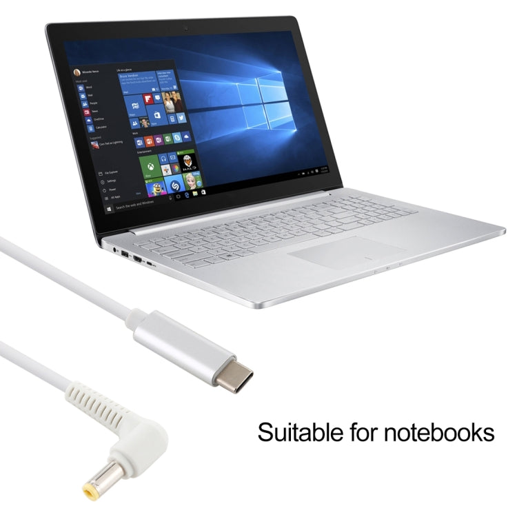 USB-C / Type-C to 5.5 x 2.5mm Laptop Power Charging Cable, Cable Length: about 1.5m, Type-C to 5.5 x 2.5mm(Elbow) – Data Transmission