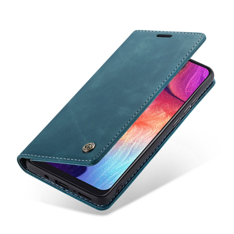 CaseMe-013 Multifunctional Retro Frosted Horizontal Flip Leather Case for Galaxy A30S / A50S / A50, with Card Slot & Holder & Zipper Wallet & Photo Frame – Card Slot, Flip, Leather, For Galaxy A50