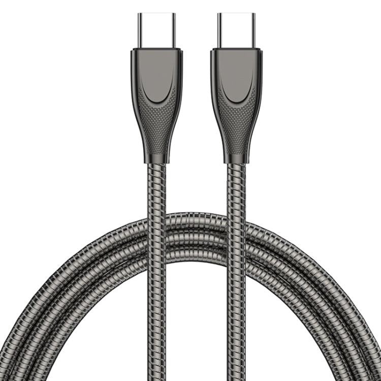 ADC-009 USB-C / Type-C to USB-C / Type-C Zinc Alloy Hose Fast Charging Data Cable, Cable Length: 1m, USB-C / Type-C to USB-C / Type-C – Fast Charging, Data Transmission, TPU