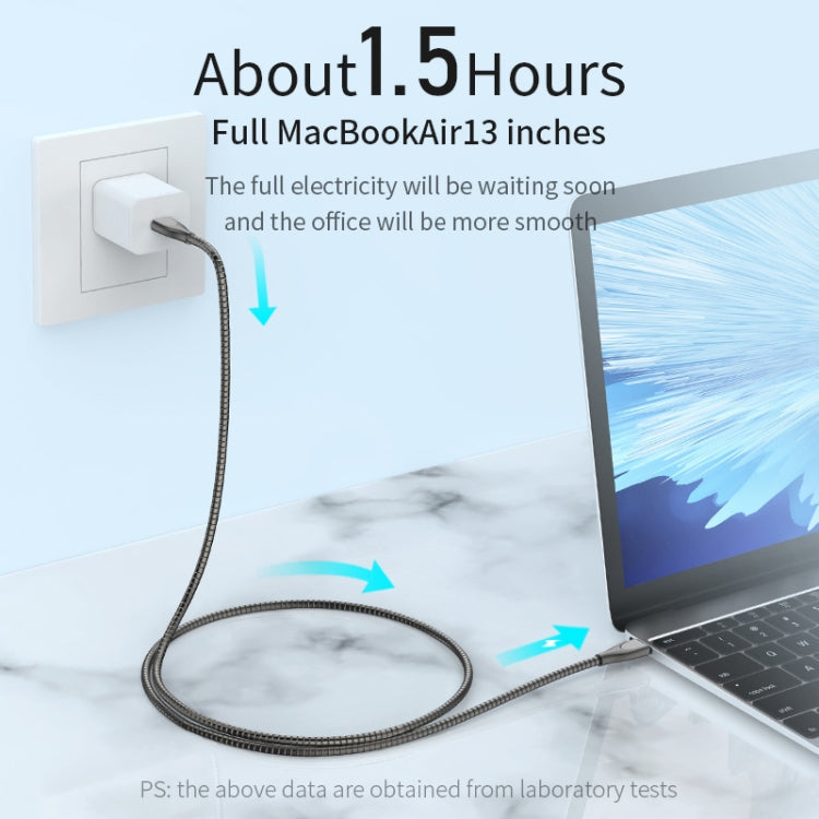 ADC-009 USB-C / Type-C to USB-C / Type-C Zinc Alloy Hose Fast Charging Data Cable, Cable Length: 1m, USB-C / Type-C to USB-C / Type-C – Fast Charging, Data Transmission, TPU