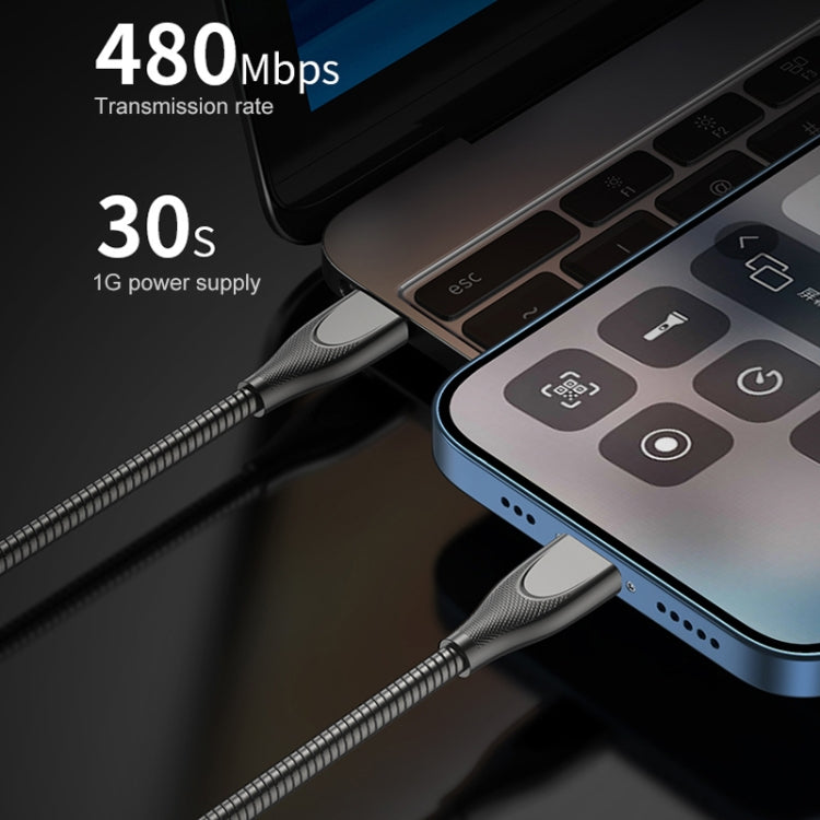 ADC-009 USB-C / Type-C to USB-C / Type-C Zinc Alloy Hose Fast Charging Data Cable, Cable Length: 1m, USB-C / Type-C to USB-C / Type-C – Fast Charging, Data Transmission, TPU