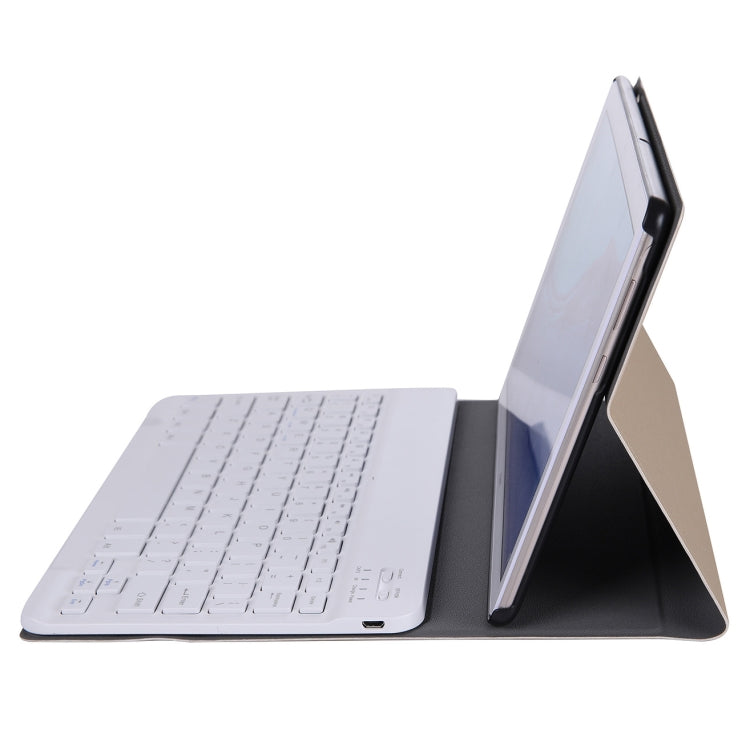 ABS Ultra-thin Split Bluetooth Keyboard Tablet Case for Huawei M5 / C5 10.1 inch, with Bracket Function – Bluetooth, Aluminum Alloy, Ultra-thin Gold