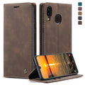 CaseMe-013 Multifunctional Retro Frosted Horizontal Flip Leather Case for Galaxy A40, with Card Slot & Holder & Wallet – Card Slot, Flip, Leather, For Galaxy A40 For Galaxy A40 Coffee