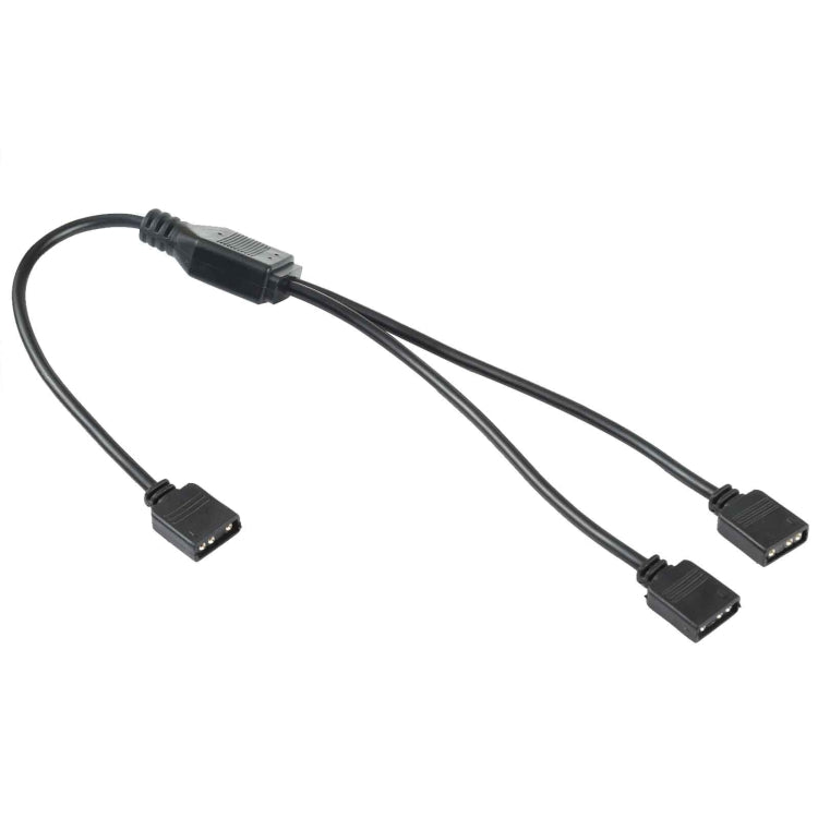 3 Pin 5V 1 to 2 Motherboard AURA RGB PC Cooling Extension Cable for Asus, 1 to 2 – Durable Build, Easy to Use 1 to 2